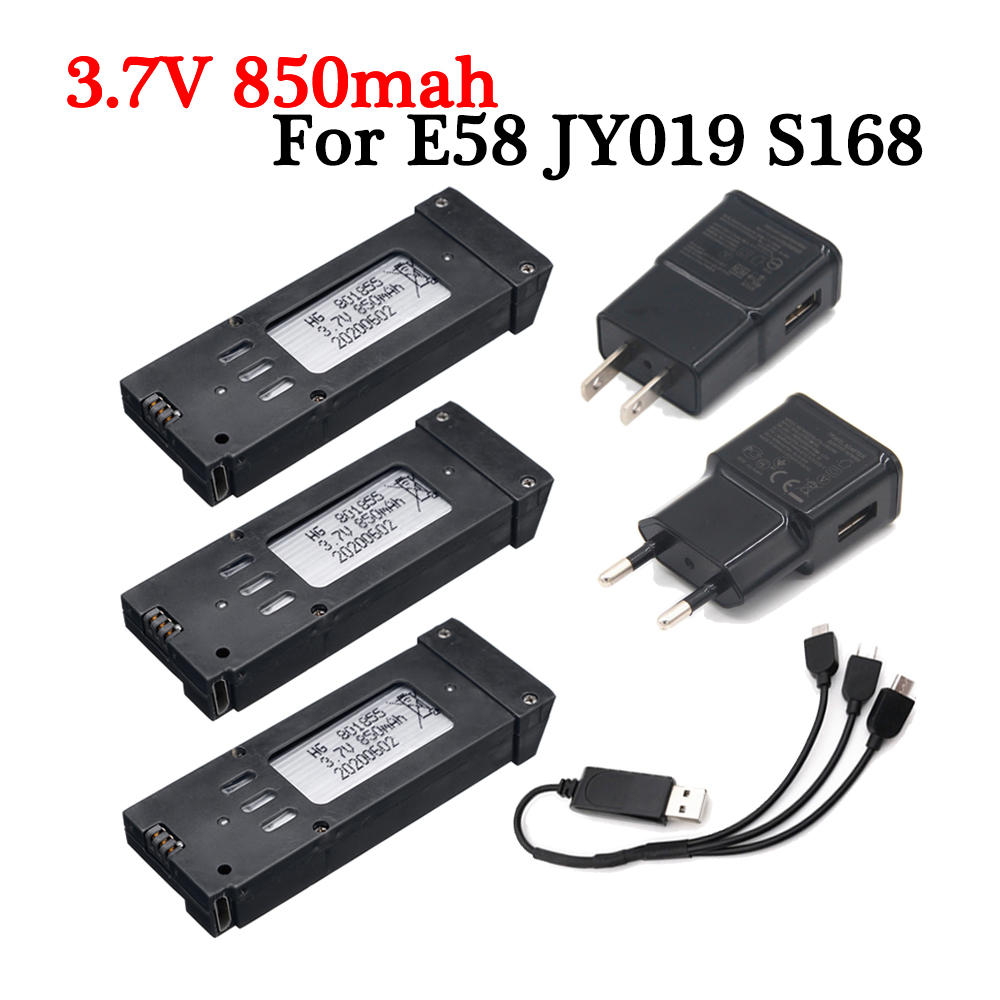 Eachine Drone E58 - Wersja ulepszeń 3.7V 850mah bateria Lipo