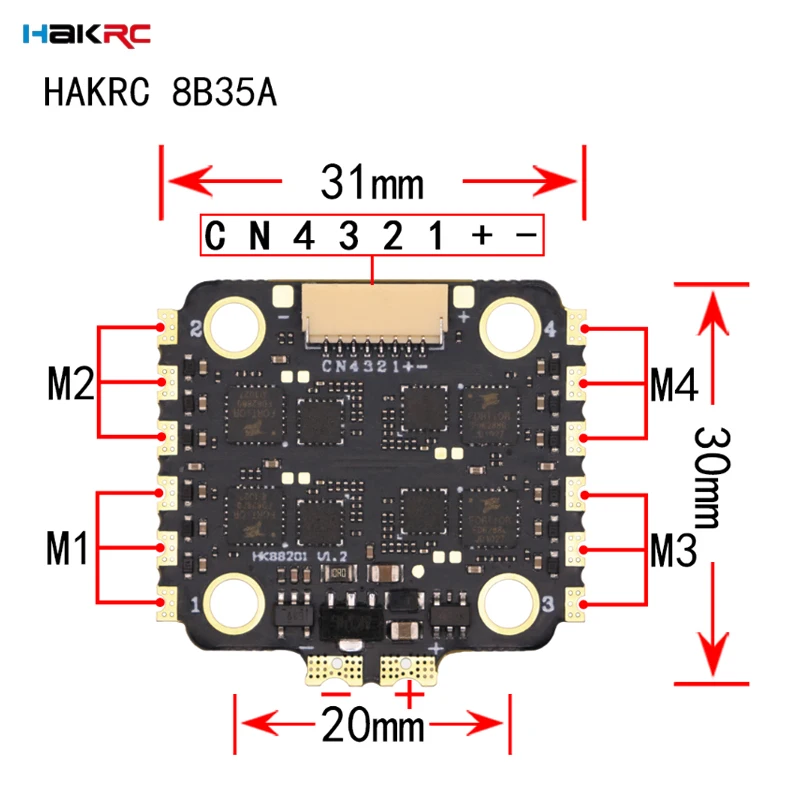 HAKRC F7220 V2 F7 Mini Kontrol – Drone Racing Flight Controller recenzja i cena